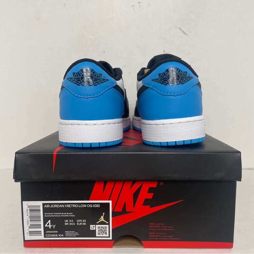 Nike Air Jordan 1 Retro Low OG GS “Powder Blue/UNC” 2022 - Picture 4 of 4